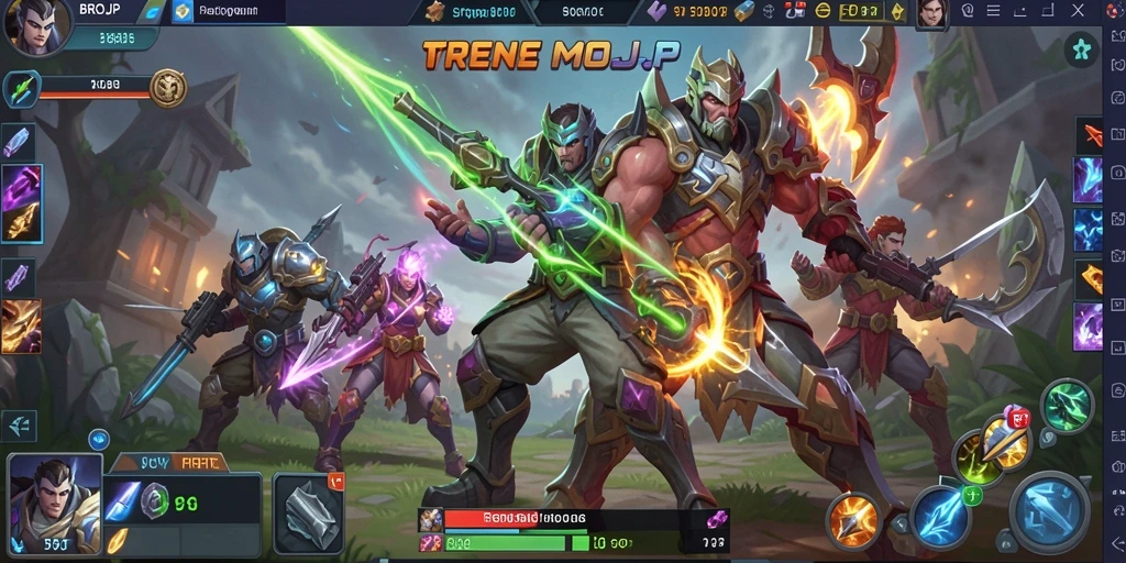Tampilan gameplay seru dari BROJP menunjukkan aksi tim yang mendebarkan.