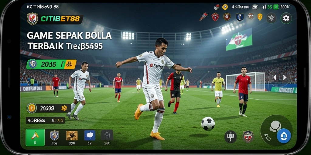 Tangkapan layar CITIBET88 menunjukkan aksi sepak bola yang seru dan mendebarkan.