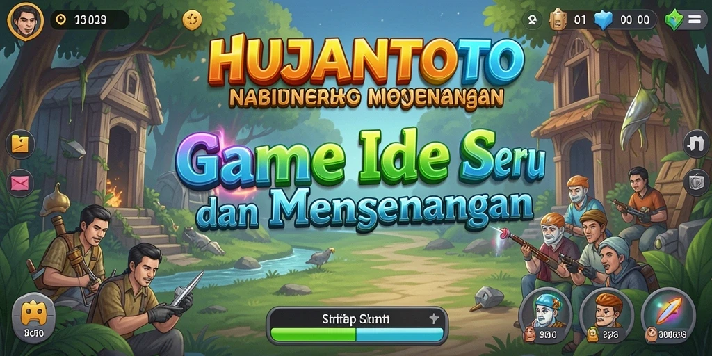 Tampilan gameplay yang menawan di HUJANTOTO yang menghadirkan suasana santai.