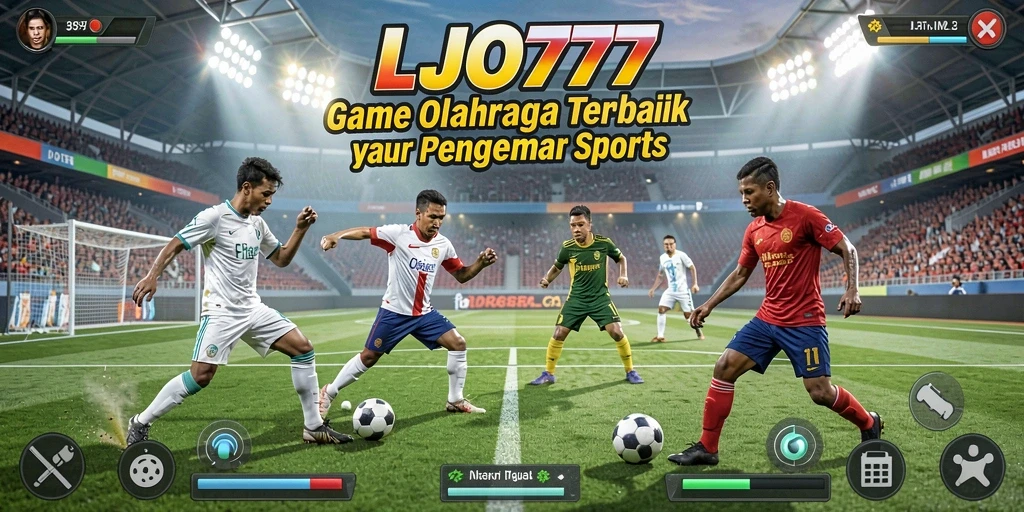 Tampilan gameplay seru di LJO777 dengan aksi olahraga mendebarkan.
