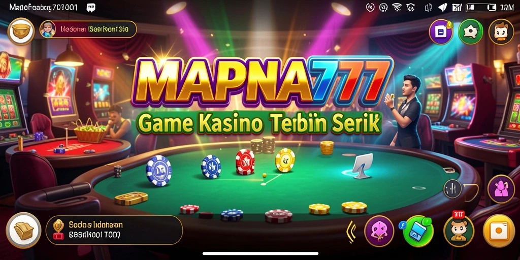 Tampilan gameplay Kasino yang mendebarkan di MAPNA777.