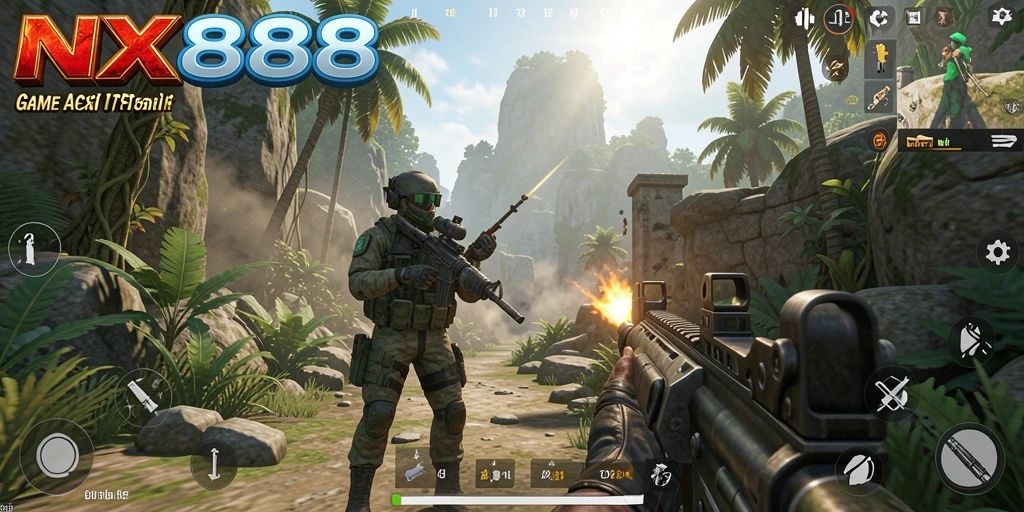Tampilan gameplay seru di dalam NX888, penuh aksi dan strategi.