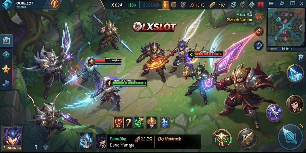 Gameplay seru OLXSLOT dengan aksi MOBA yang intens.