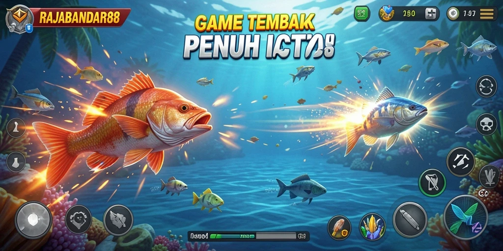 Gameplay seru menangkap ikan di RAJABANDAR88.
